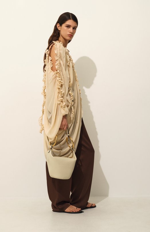 Атласные брюки Isabel Marant PA0522FA/C1J04I Коричневый  PA0522FA/C1J04I Фото 7