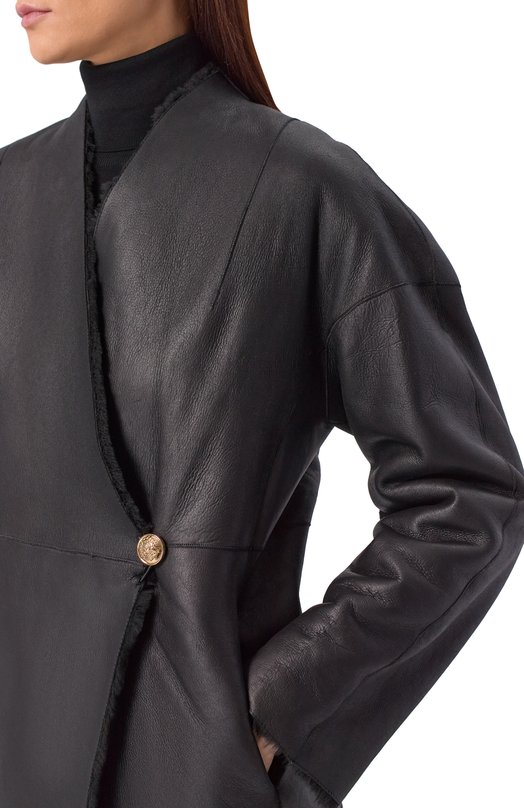 Двусторонняя дубленка Venera M. 2755F-110VM Чёрный  2755F-110VM Фото 5