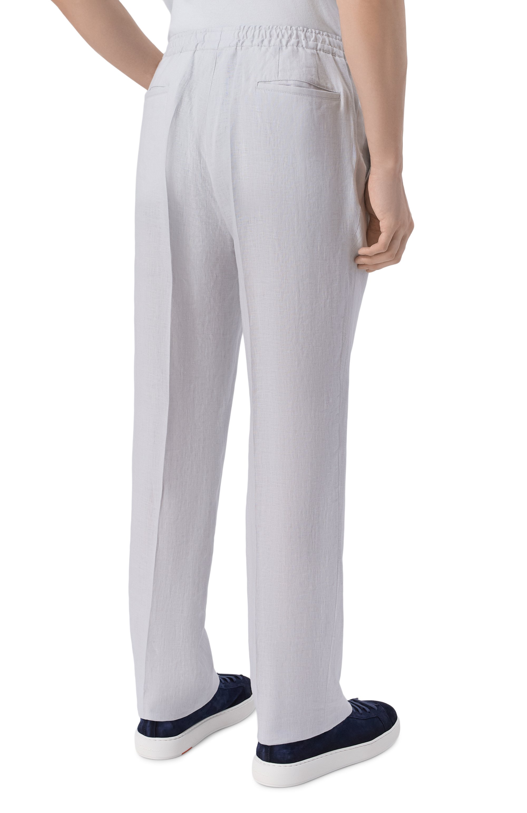 Льняные брюки KITON, арт. UPN01H09690, фото 4