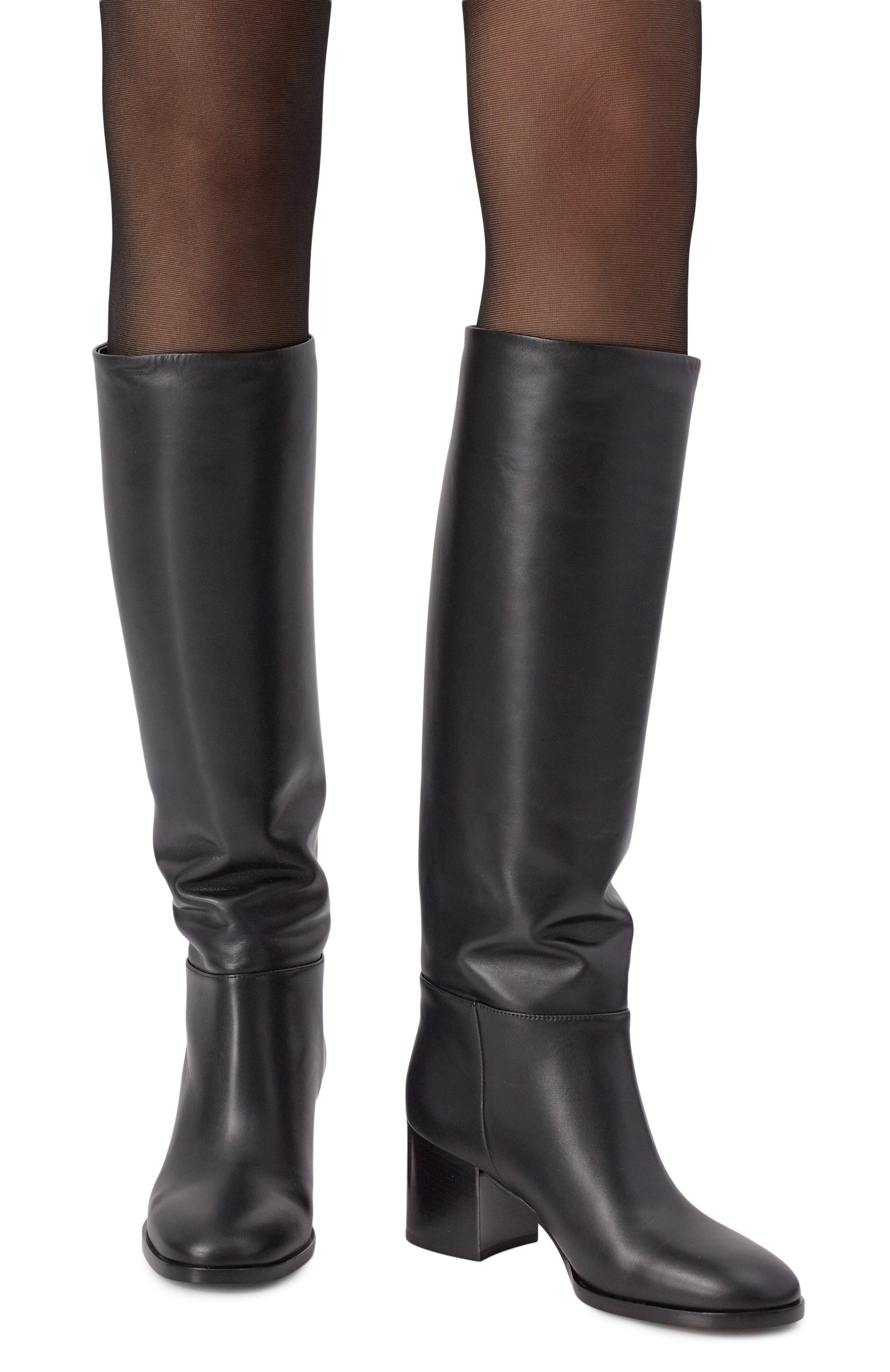 Кожаные сапоги santiago 60 GIANVITO ROSSI, арт. G80304.60CU0.VGIBLACK, фото 3