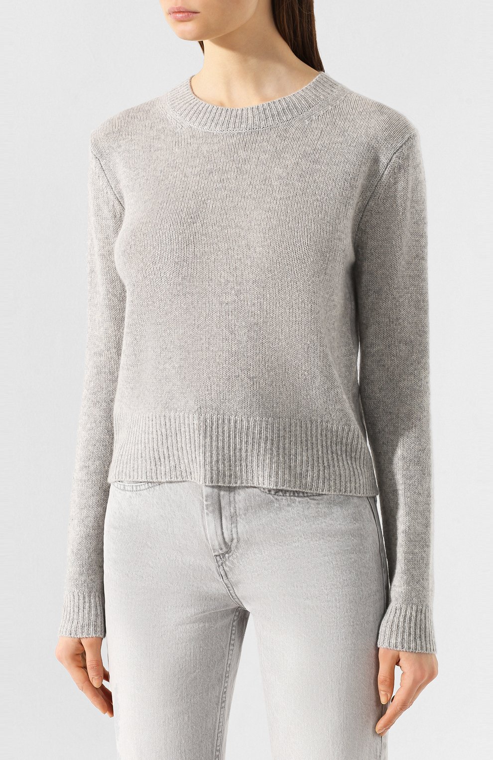 Кашемировый пуловер ISABEL MARANT серого цвета по цене 45800 руб., арт. PU1189-20P039I/CYLLIA, фото 3 Кашемировый пуловер ISABEL MARANT, арт. PU1189-20P039I/CYLLIA, фото 3