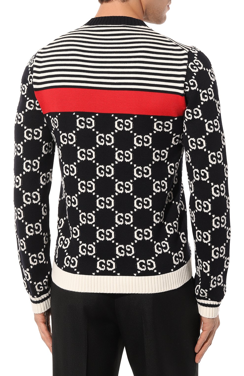 Хлопковый свитер GUCCI, арт. 496458 X9I07, фото 4