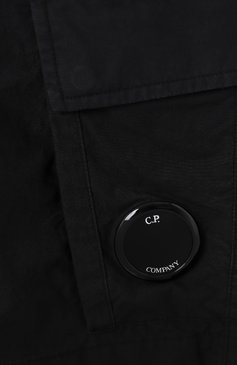 Детские хлопковые шорты-карго C.P. COMPANY черного цвета, арт. CMQ008/LLC00/4-8 | Фото 3 (Материал сплава: Проставлено; Нос: Не проставлено; Случай: Повседневный; Материал внешний: Хлопок; Ростовка одежда: 6 лет | 116 см, 8 лет | 128 см, 4 года | 104 см)