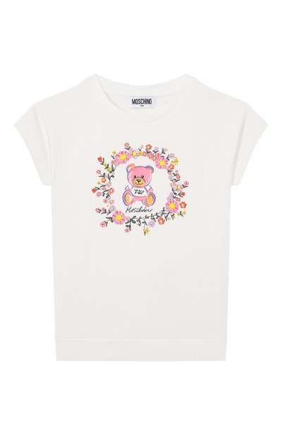 Хлопковая футболка MOSCHINO, арт. HFM02V/LBA10/4-8