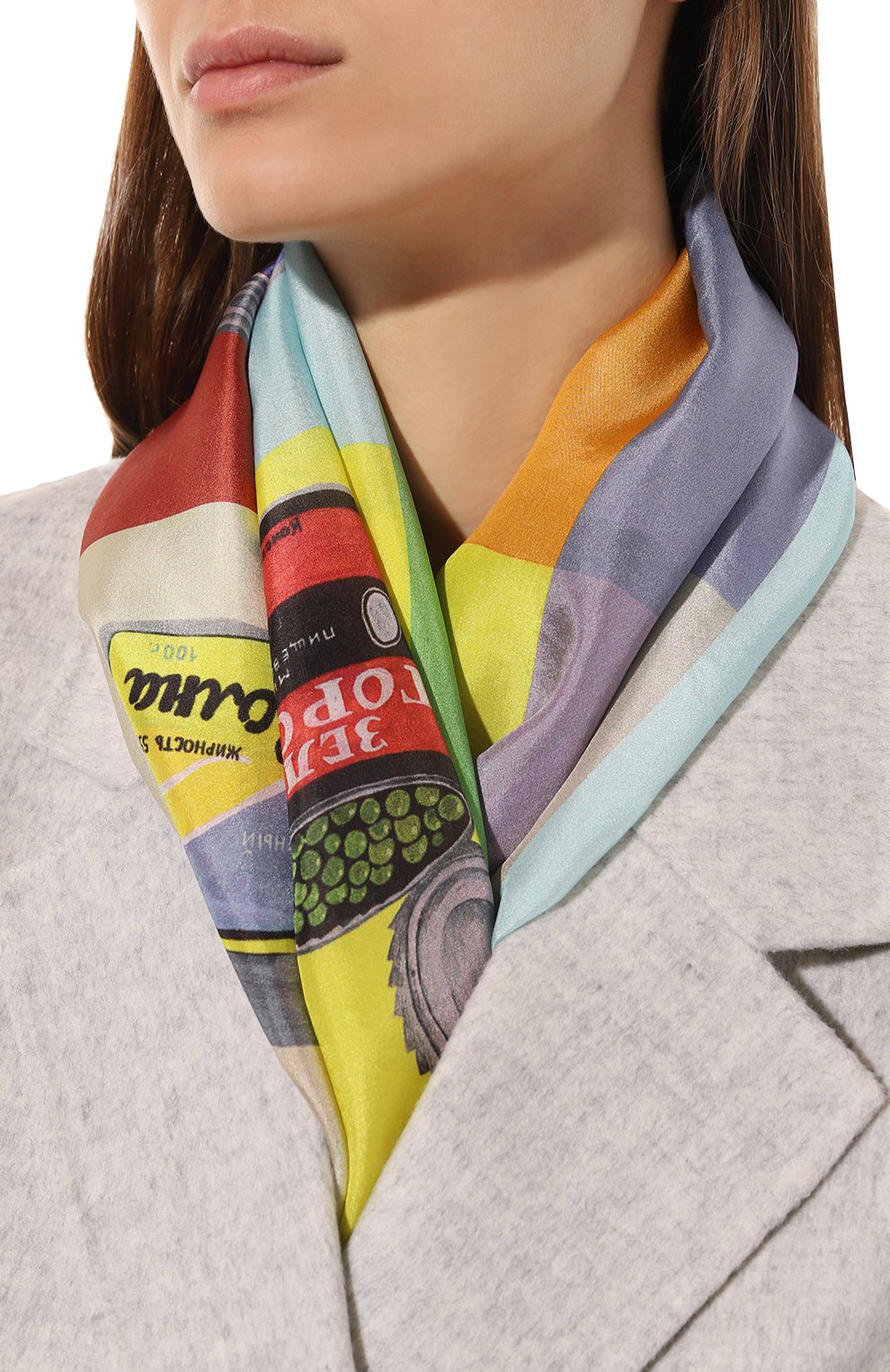 Шелковый платок про-питание GOURJI, арт. T21PPT7R, фото 2