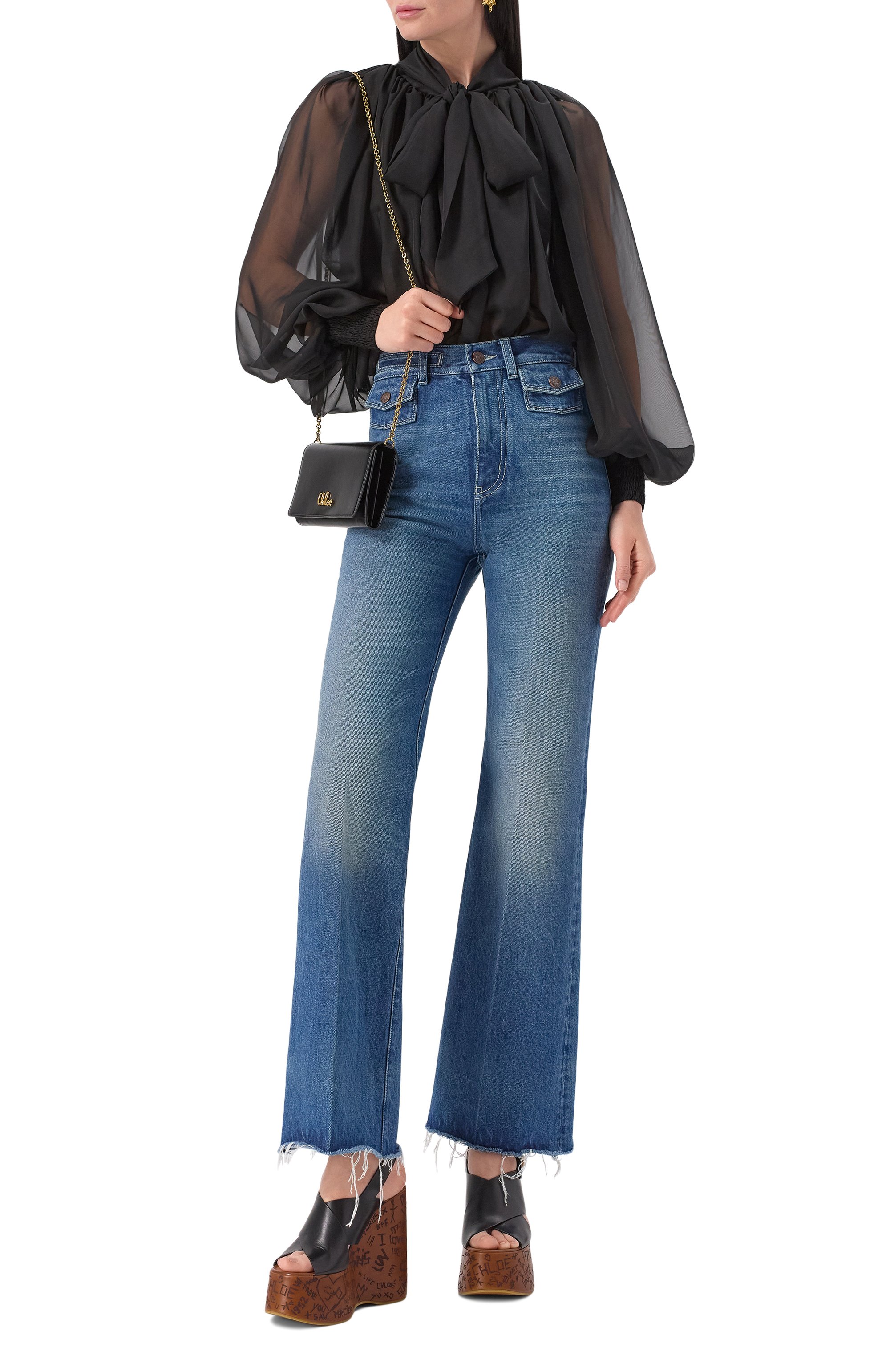 Кожаные босоножки maxime CHLOÉ, арт. CHC24A02YLU, фото 2