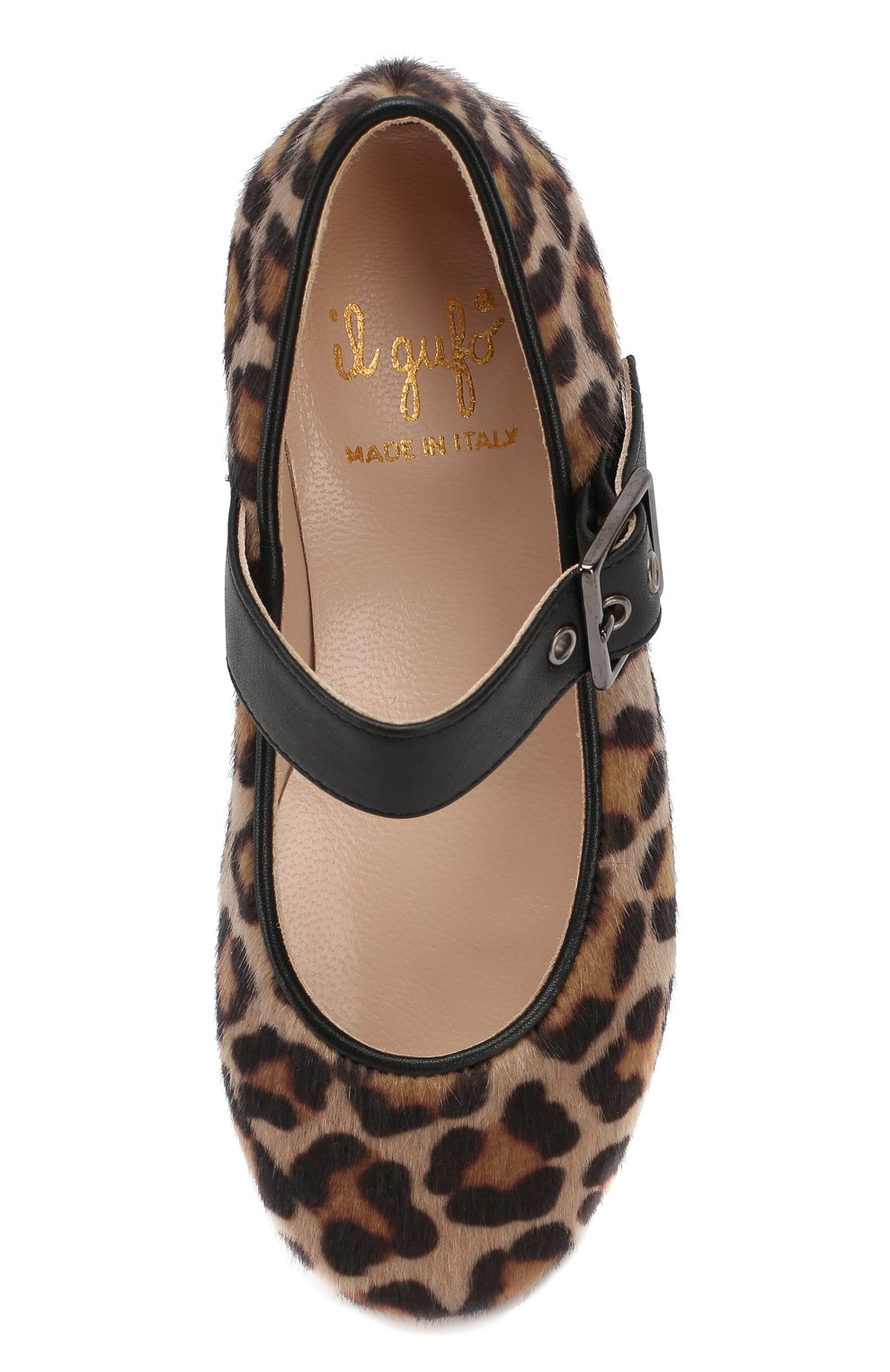 Туфли с ремешком IL GUFO коричневого цвета по цене 19650 руб., арт. G395/TESS. GIAGUAR0/27-30, фото 4 Туфли с ремешком IL GUFO, арт. G395/TESS. GIAGUAR0/27-30, фото 4