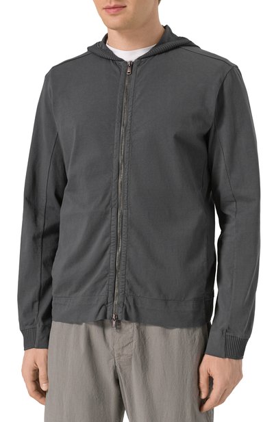 Хлопковая толстовка TRANSIT темно-серого цвета по цене 57100 руб., арт. CFUTRZF151, фото 3 Хлопковая толстовка TRANSIT, арт. CFUTRZF151, фото 3