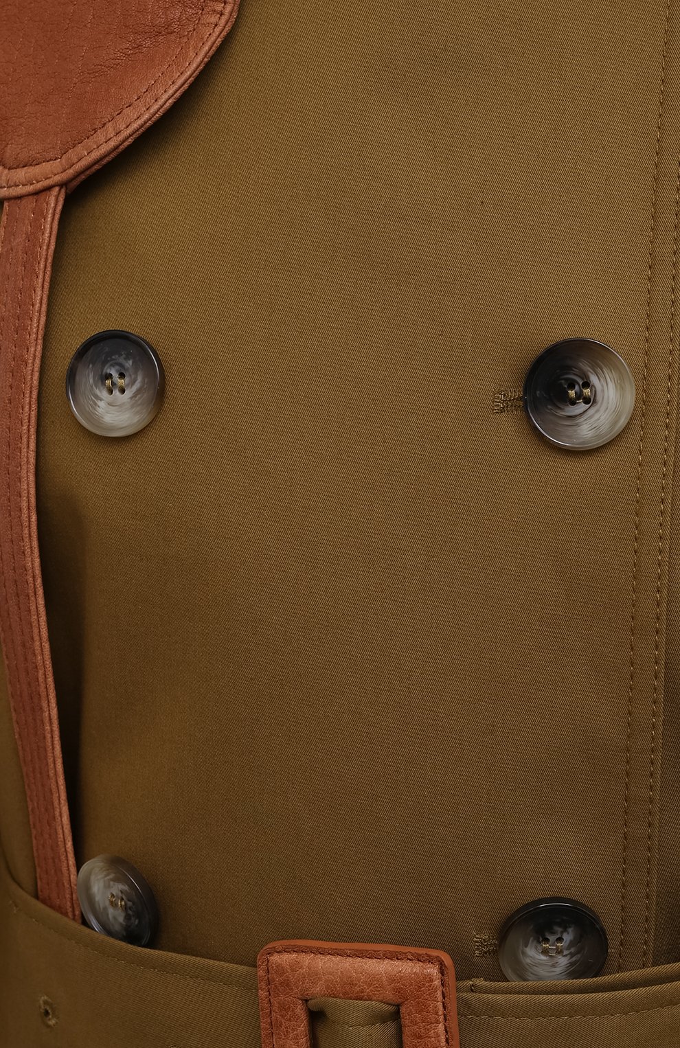 Хлопковый тренч BY MALENE BIRGER хаки цвета по цене 83850 руб., арт. Q70691002/MARILLASE, фото 5 Хлопковый тренч BY MALENE BIRGER, арт. Q70691002/MARILLASE, фото 5