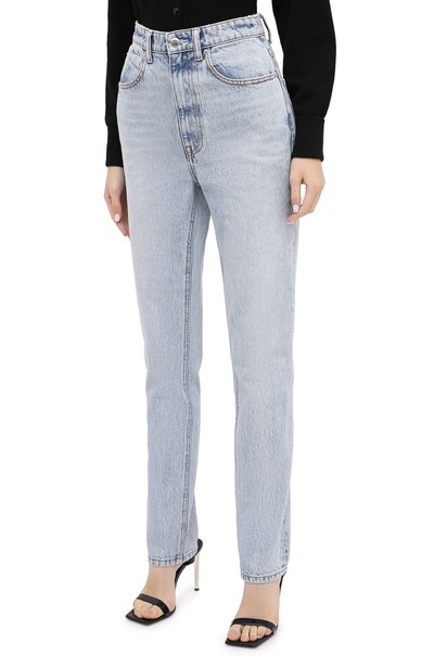 Джинсы ALEXANDER WANG голубого цвета по цене 46650 руб., арт. 4DC2204774, фото 3 Джинсы ALEXANDER WANG, арт. 4DC2204774, фото 3
