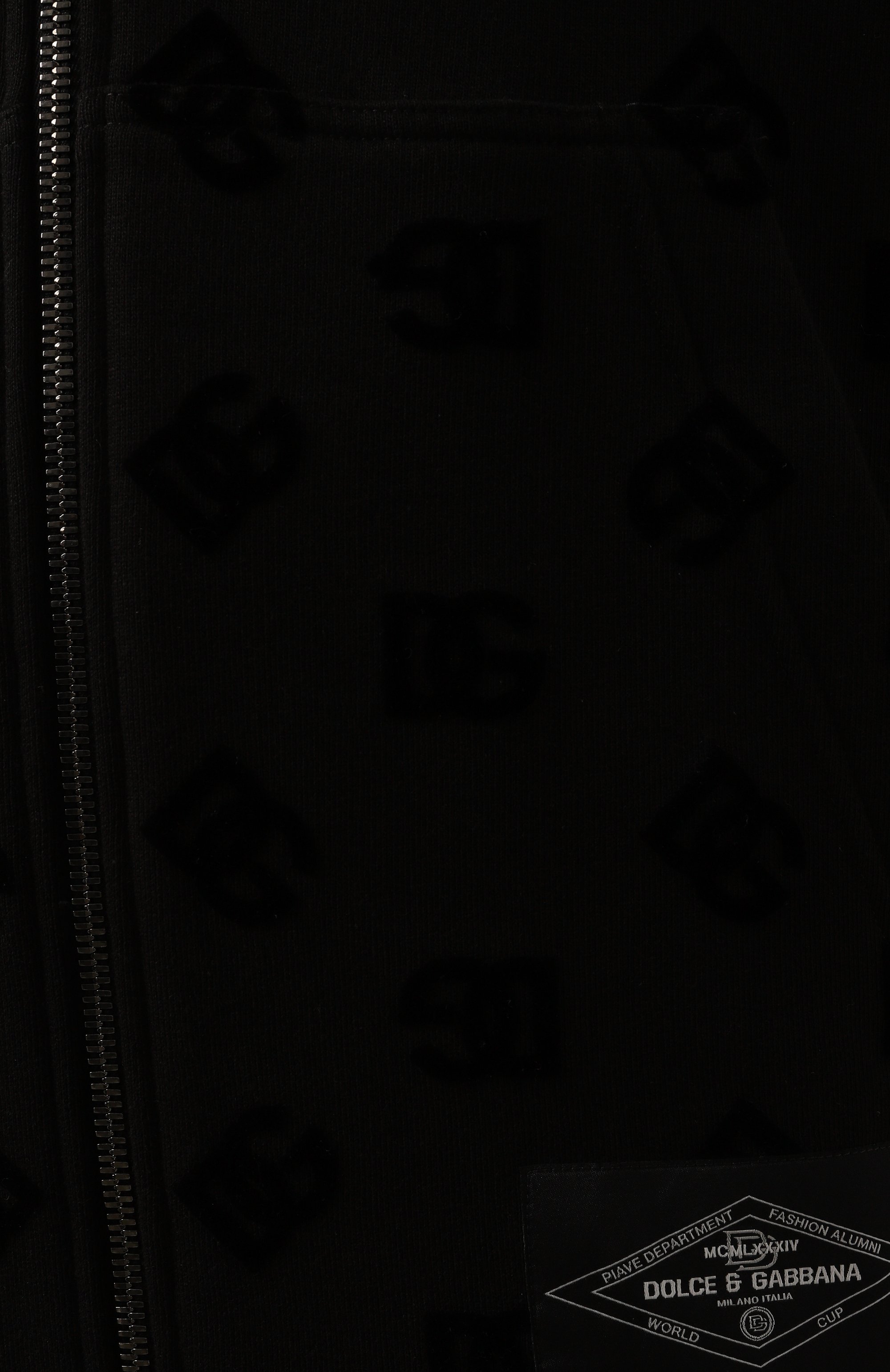 Хлопковая толстовка DOLCE & GABBANA черного цвета по цене 98550 руб., арт. G9AIYT/G7NWD, фото 5 Хлопковая толстовка DOLCE & GABBANA, арт. G9AIYT/G7NWD, фото 5