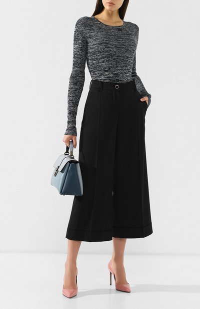 Хлопковый пуловер BOTTEGA VENETA синего цвета по цене 84350 руб., арт. 564801/VF2X0, фото 2 Хлопковый пуловер BOTTEGA VENETA, арт. 564801/VF2X0, фото 2