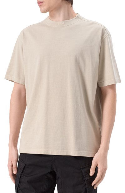 Хлопковая футболка BOSS ORANGE, арт. 50521805, фото 3