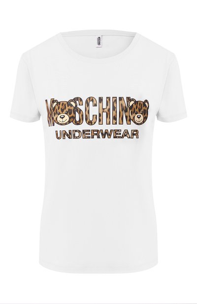 Женская хлопковая футболка MOSCHINO, арт. A1913/9003