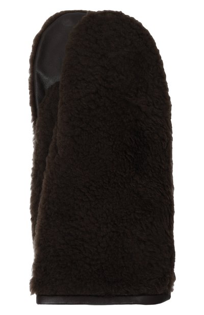 Женские меховые варежки из овчины YVES SALOMON, арт. 24WAA600XXMECL