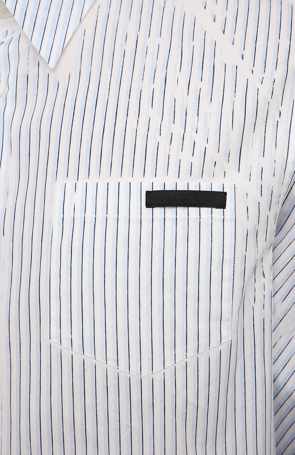 Хлопковая рубашка PRADA, арт. UCN123-1YKG-F0076-192, фото 5