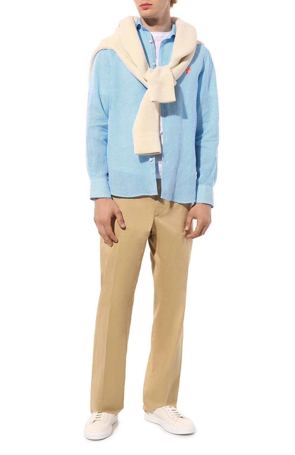 Льняная рубашка MC2 SAINT BARTH, арт. STBM/PAMPL0NA/05395D, фото 2