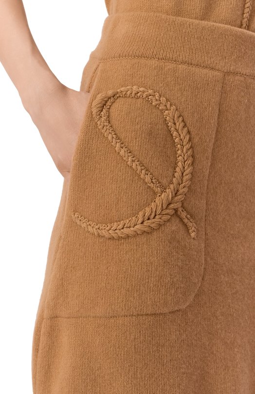 Юбка из шерсти и кашемира Elie Saab SK256/CK015 Бежевый  SK256/CK015 Фото 5