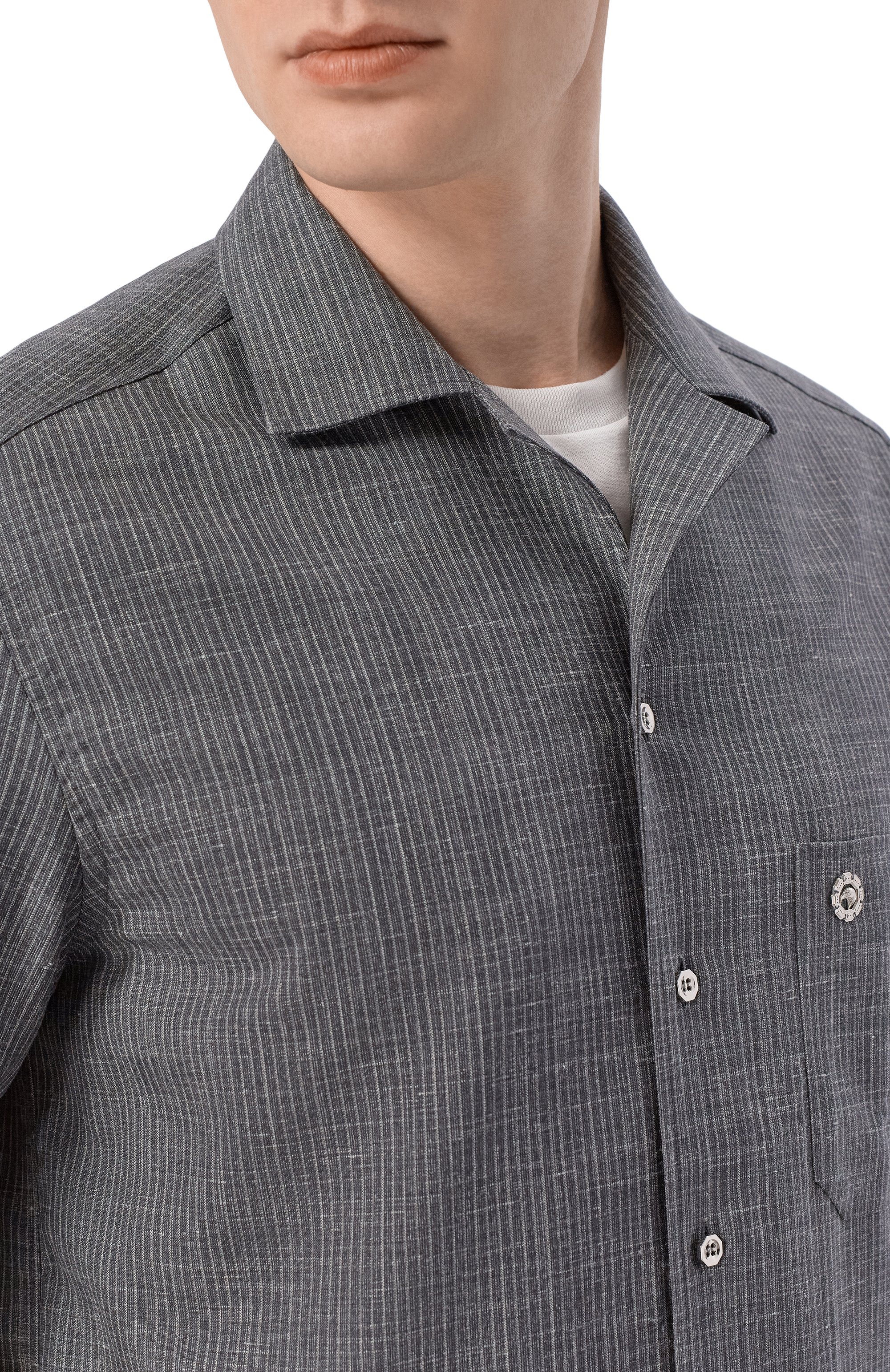 Рубашка из шерсти и шелка STEFANO RICCI, арт. SP008239/WKL09U, фото 5