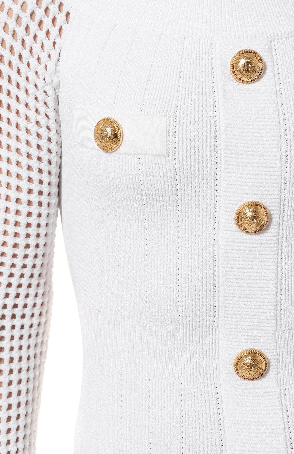 Платье из вискозы BALMAIN, арт. AF0R8398KE17, фото 5