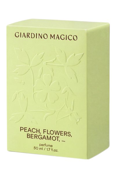 Концентрированные духи peach flowers bergamot (50ml) GIARDINO MAGICO бесцветного цвета по цене 8450 руб., арт. 4660222283818, фото 5 Концентрированные духи peach flowers bergamot (50ml) GIARDINO MAGICO, арт. 4660222283818, фото 5