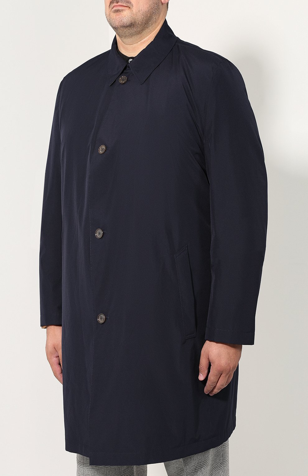 Плащ прямого кроя на пуговицах с отложным воротником EDUARD DRESSLER, арт. 470013/470505, фото 3