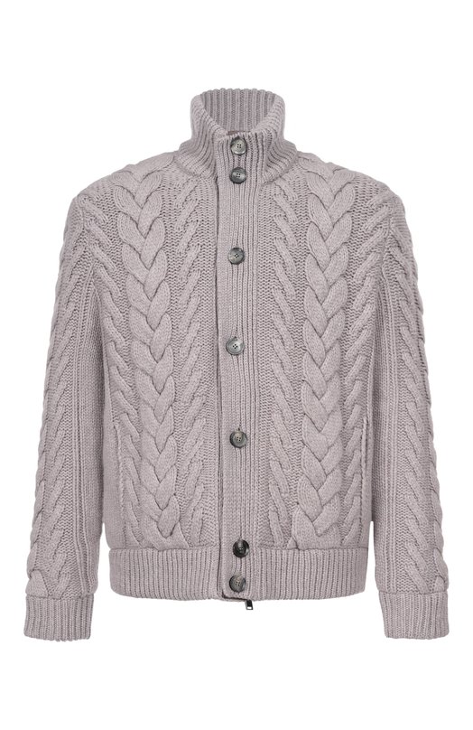 Кашемировый кардиган Brioni UMT30L/0DK15 Серый UMT30L/0DK15