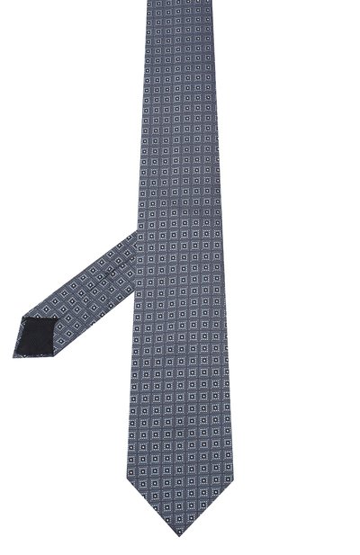 Шелковый галстук CORNELIANI голубого цвета по цене 14250 руб., арт. 85U302-0120369/00, фото 2 Шелковый галстук CORNELIANI, арт. 85U302-0120369/00, фото 2
