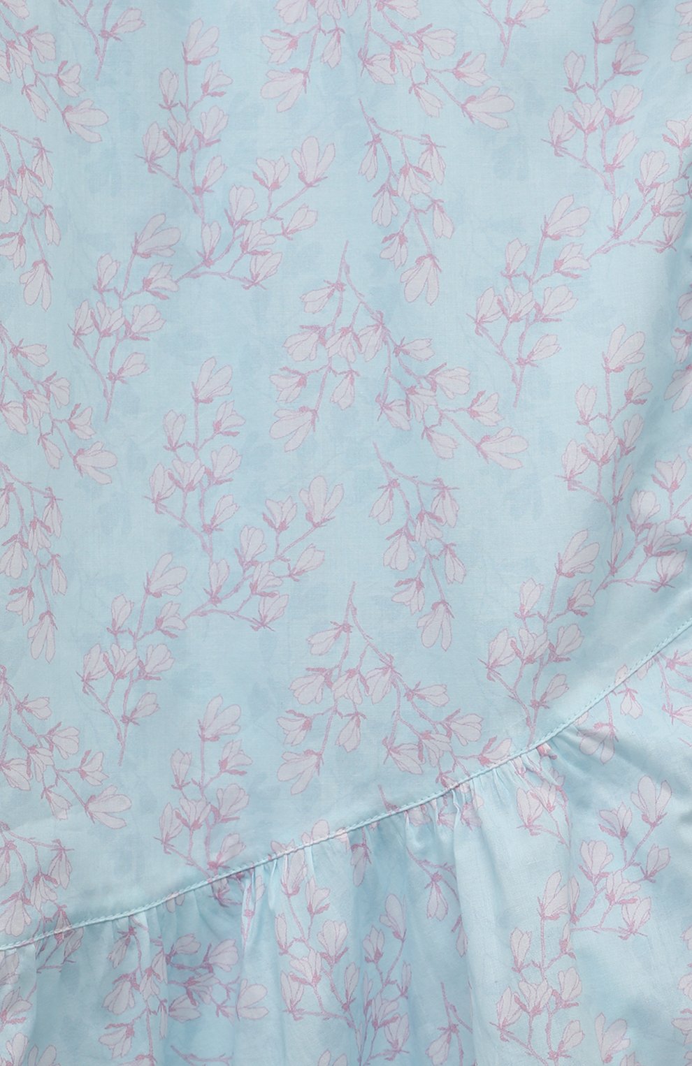 Хлопковый халат AMIKI CHILDREN голубого цвета по цене 14850 руб., арт. MILA/BLUE FL0WERS, фото 3 Хлопковый халат AMIKI CHILDREN, арт. MILA/BLUE FL0WERS, фото 3