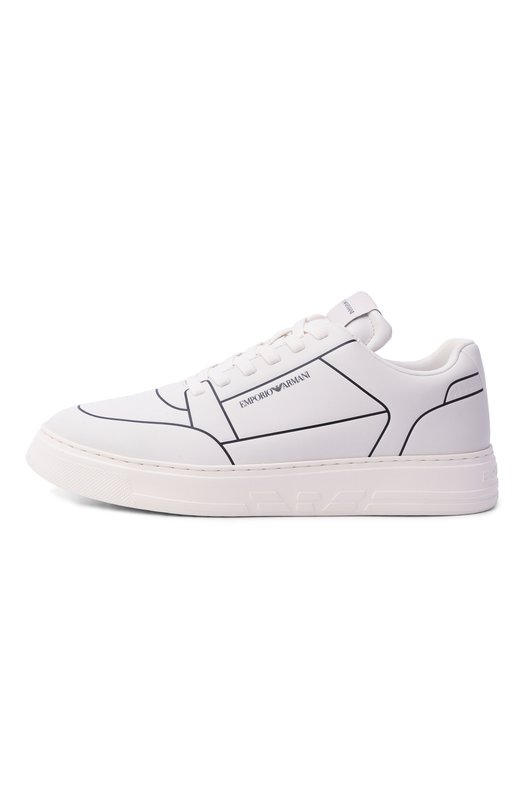 Кожаные кеды Emporio Armani EM002852/AF18014 Белый  EM002852/AF18014 Фото 4