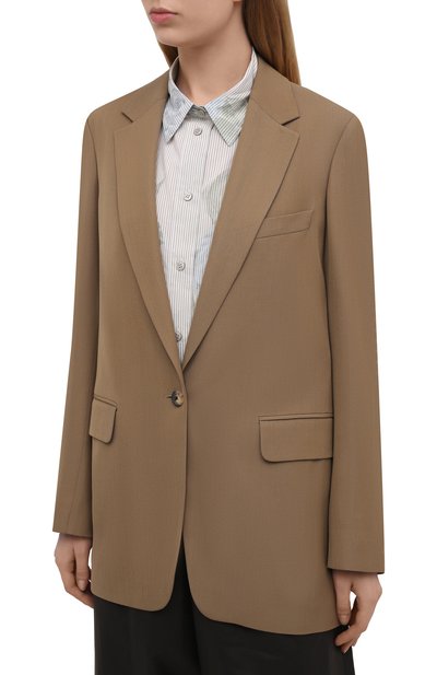Жакет из шерсти и вискозы DRIES VAN NOTEN бежевого цвета по цене 86150 руб., арт. 211-10416-2301, фото 3 Жакет из шерсти и вискозы DRIES VAN NOTEN, арт. 211-10416-2301, фото 3