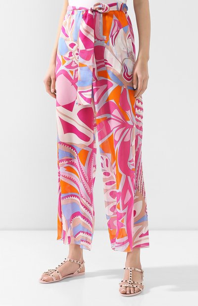 Шелковые брюки EMILIO PUCCI, арт. 0EWT01/0E754, фото 3