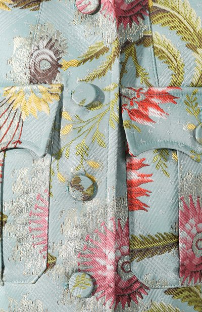 Жакет DRIES VAN NOTEN голубого цвета по цене 199500 руб., арт. 201-10424-9058, фото 5 Жакет DRIES VAN NOTEN, арт. 201-10424-9058, фото 5
