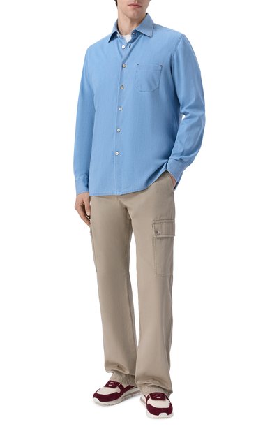 Мужская джинсовая рубашка KITON, арт. UMCNERH0922703