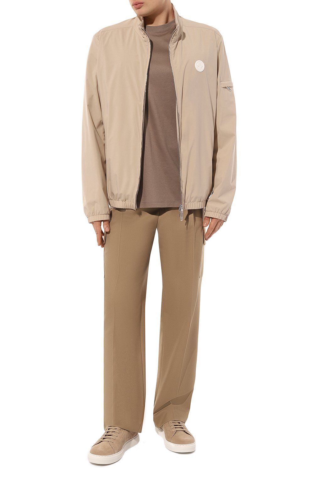 Бомбер STEFANO RICCI светло-бежевого цвета по цене 233000 руб., арт. M6J4100010/PL001H_SET, фото 2 Бомбер STEFANO RICCI, арт. M6J4100010/PL001H_SET, фото 2