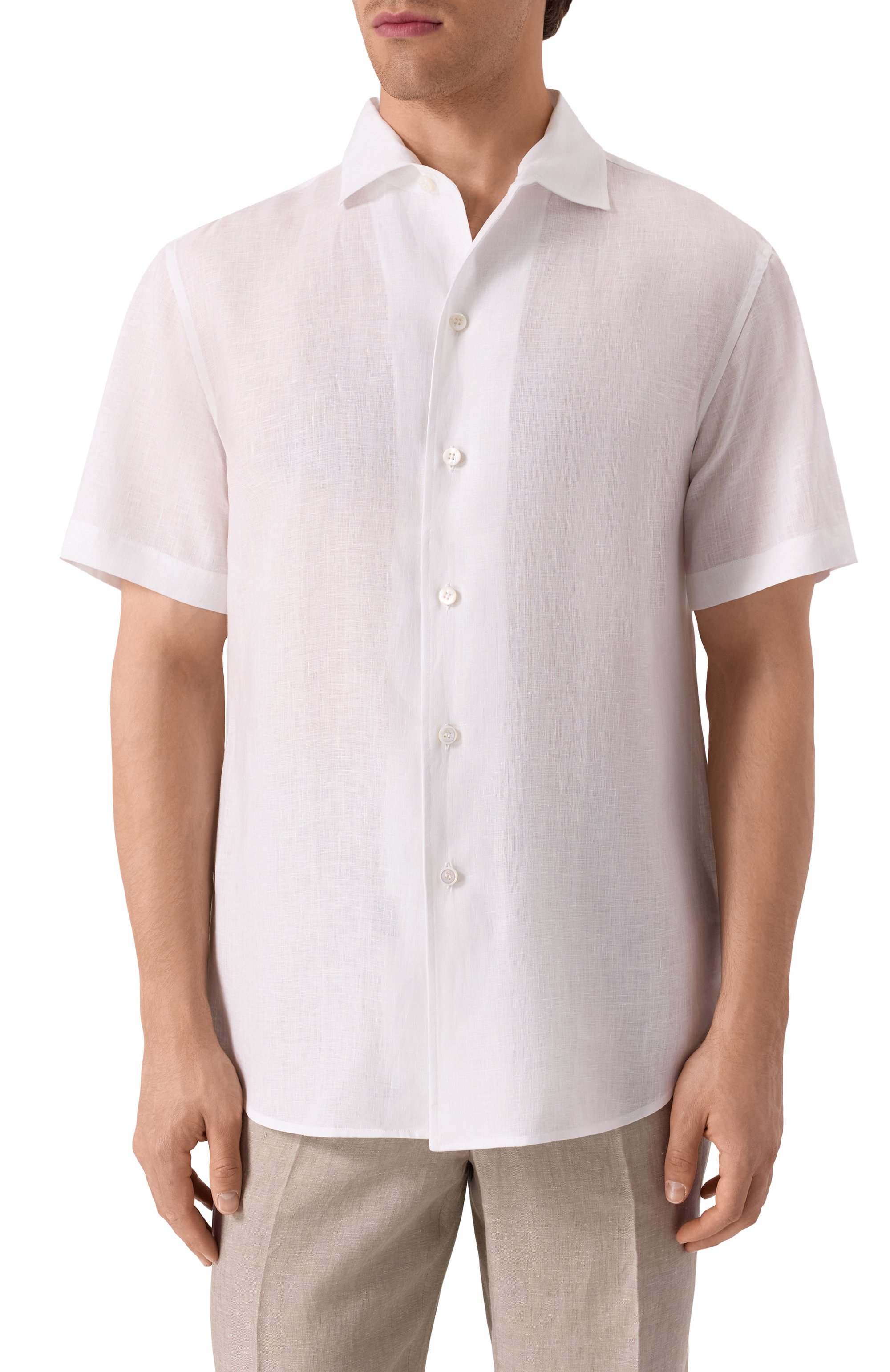 Льняная рубашка BRIONI, арт. SCFH0L-P9111, фото 3