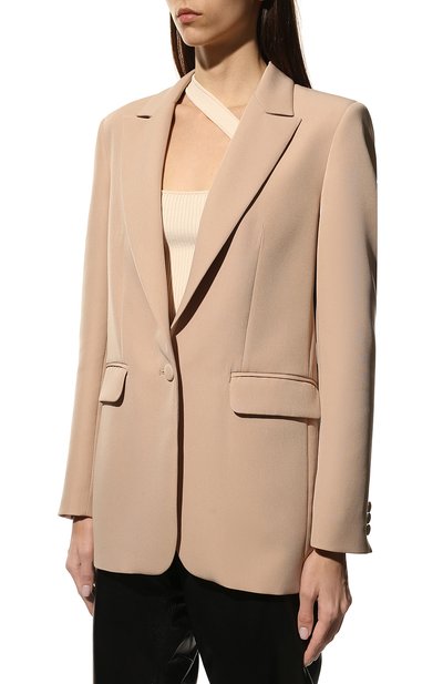 Жакет из вискозы SEVEN LAB бежевого цвета по цене 26670 руб., арт. J JENE CR beige, фото 4 Жакет из вискозы SEVEN LAB, арт. J JENE CR beige, фото 4
