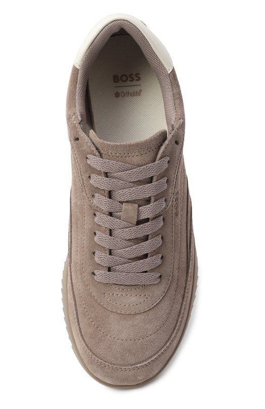 Замшевые кроссовки Carlynn BOSS 50541691 Коричневый  50541691 Фото 6