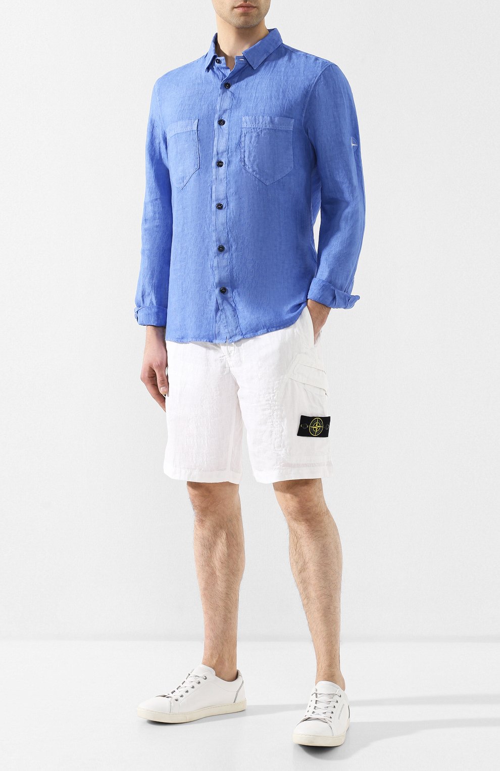 Льняная рубашка  STONE ISLAND, арт. 701511201, фото 2
