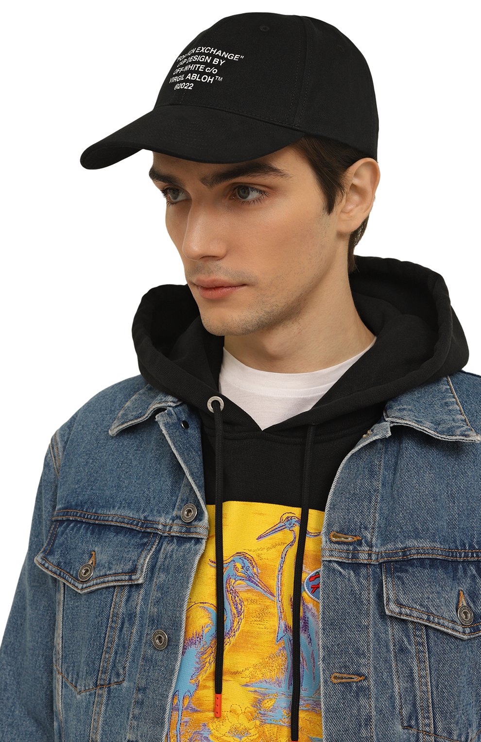 Хлопковая бейсболка OFF-WHITE, арт. OMLB041F22FAB0051001, фото 2