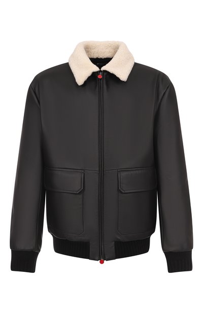 Мужской кожаный бомбер KITON, арт. UW2240V0416H20
