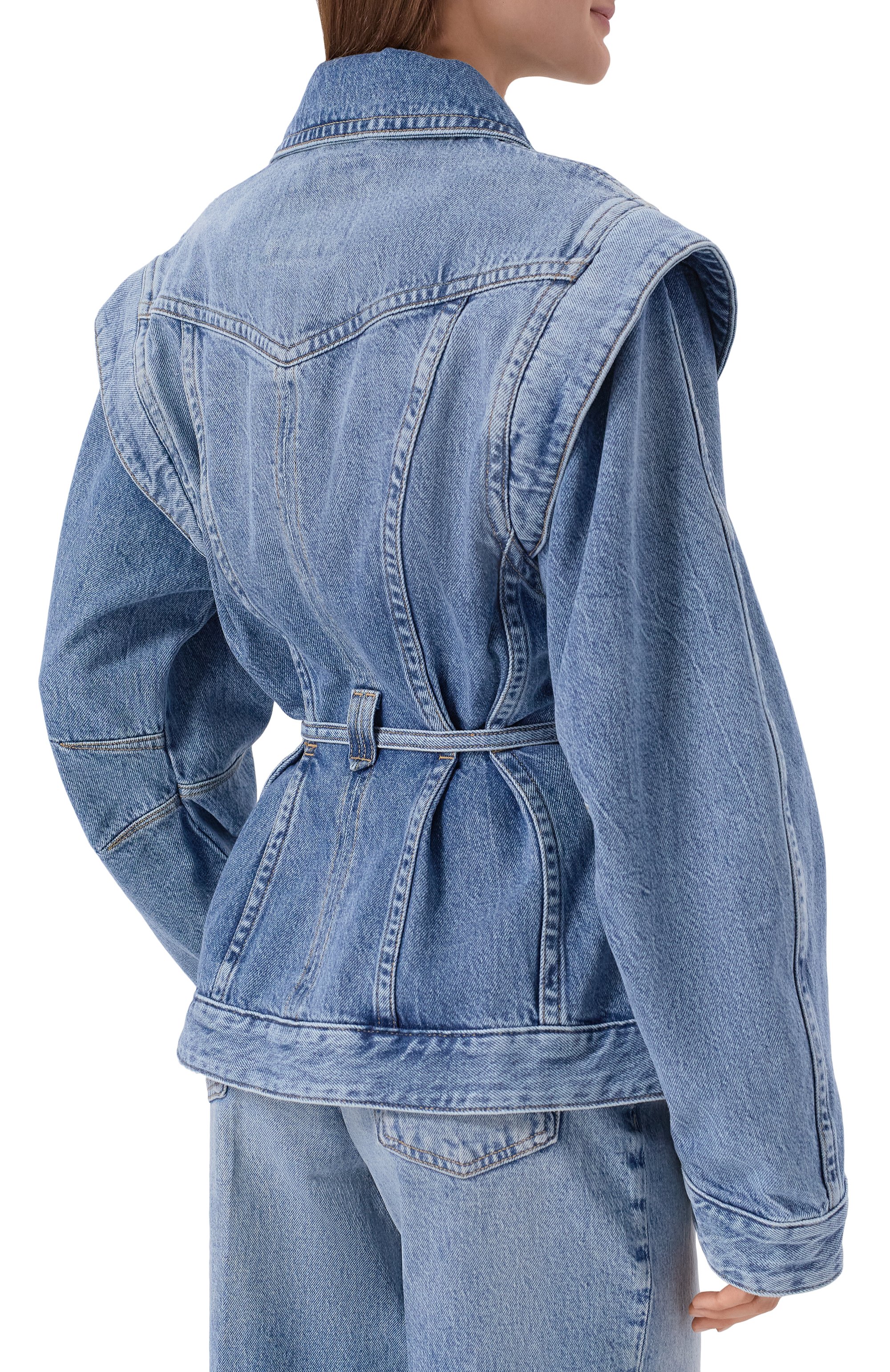 Джинсовая куртка chinched BOSS ORANGE, арт. 50552472, фото 4