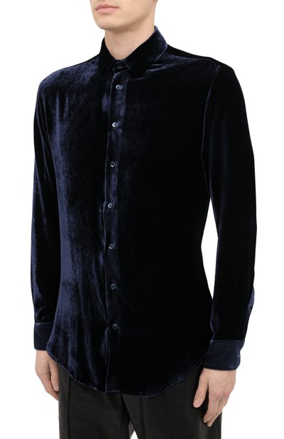 Рубашка из вискозы и шелка GIORGIO ARMANI, арт. 8WGCCZ97/TZ741, фото 3