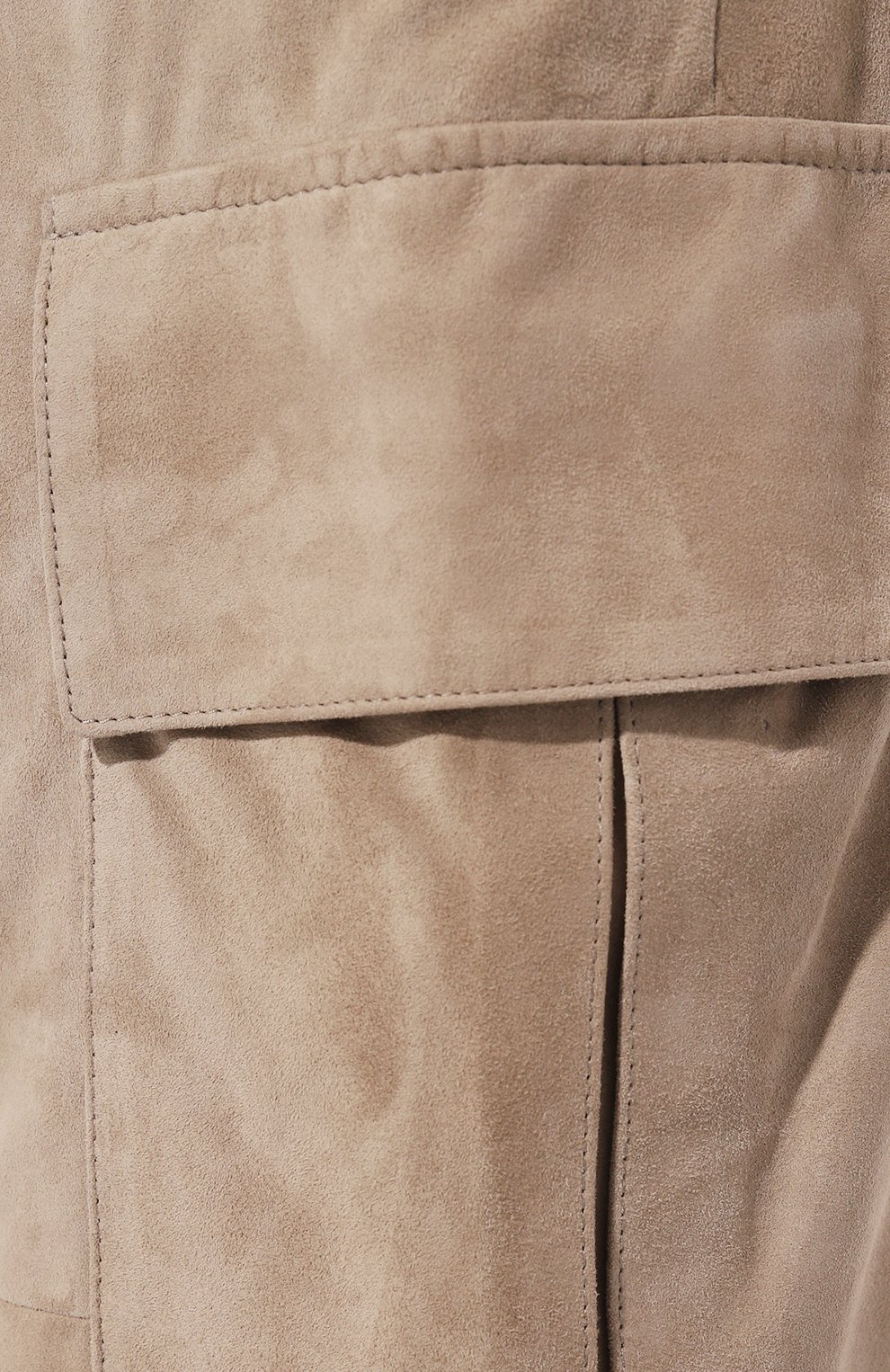 Замшевые брюки-карго BRUNELLO CUCINELLI бежевого цвета по цене 543500 руб., арт. M0PCLP8589, фото 5 Замшевые брюки-карго BRUNELLO CUCINELLI, арт. M0PCLP8589, фото 5