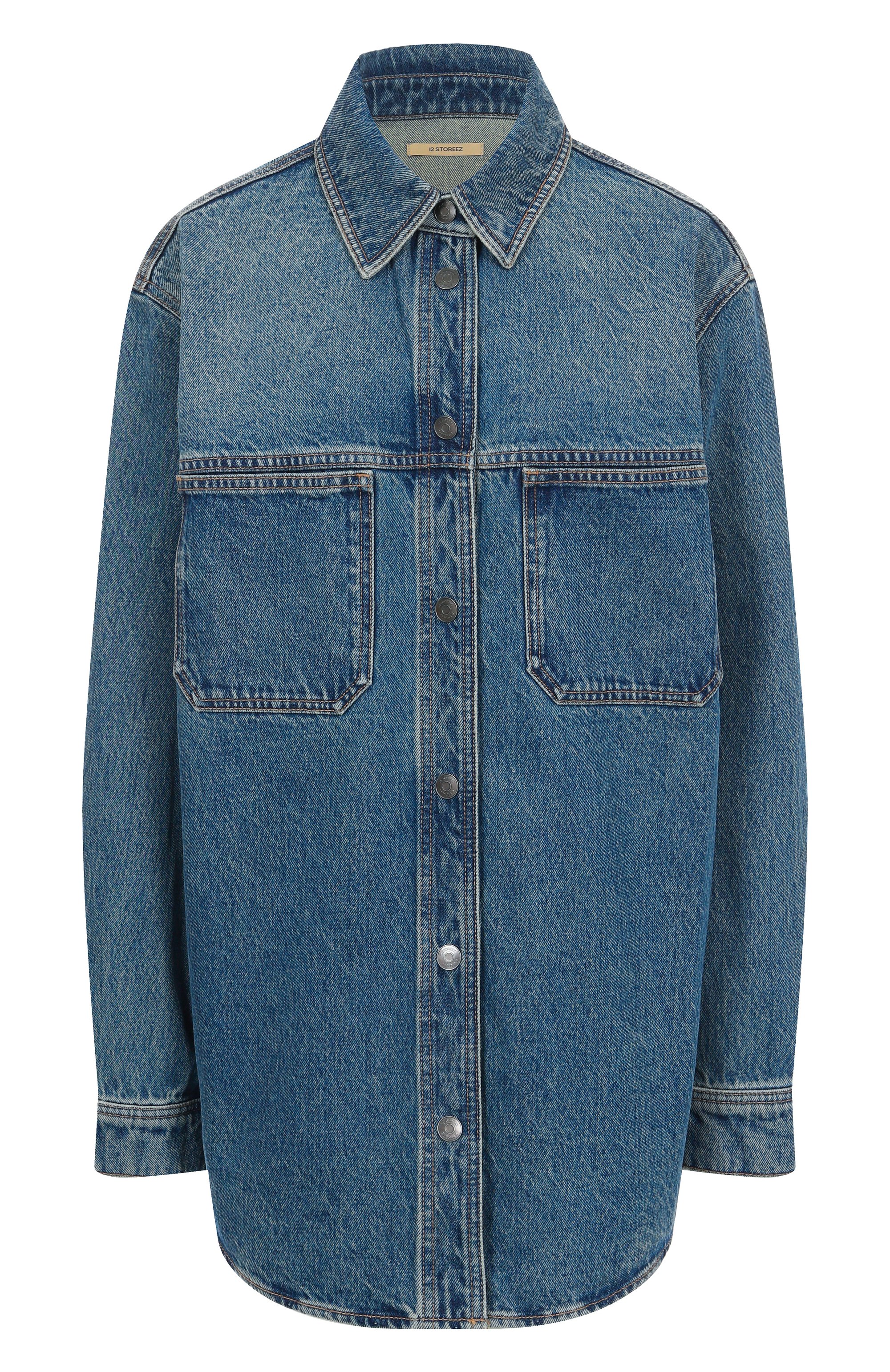 Джинсовая рубашка 12 STOREEZ, арт. 129659, фото 1
