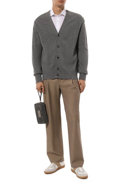 Кожаный несессер MM6 темно-серого цвета по цене 59950 руб., арт. SB6WF0002/P6705, фото 5 Кожаный несессер MM6, арт. SB6WF0002/P6705, фото 5