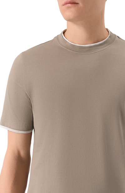 Хлопковая футболка BRUNELLO CUCINELLI, арт. M0B137427, фото 5