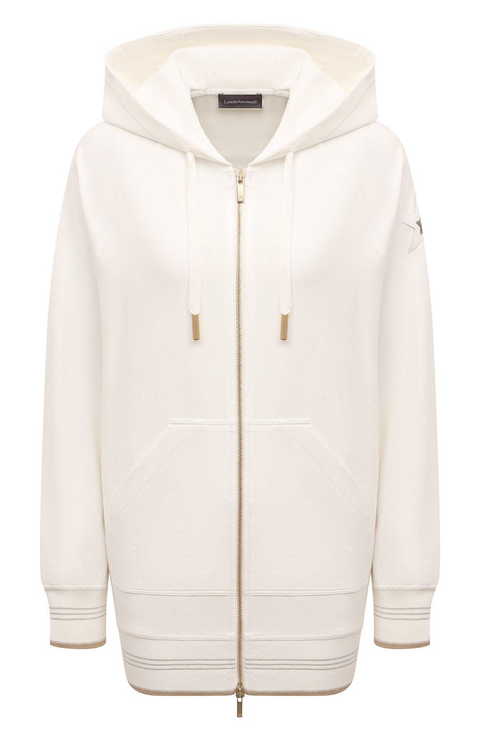 Хлопковая толстовка LORENA ANTONIAZZI, арт. FE06BA/9999, фото 1
