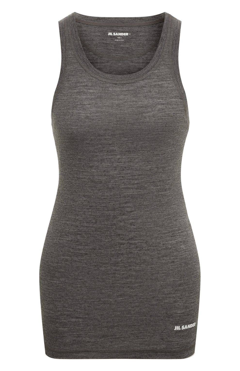 Майка JIL SANDER серого цвета по цене 31250 руб., арт. J40NC0110/J70021, фото 1 Майка JIL SANDER, арт. J40NC0110/J70021, фото 1