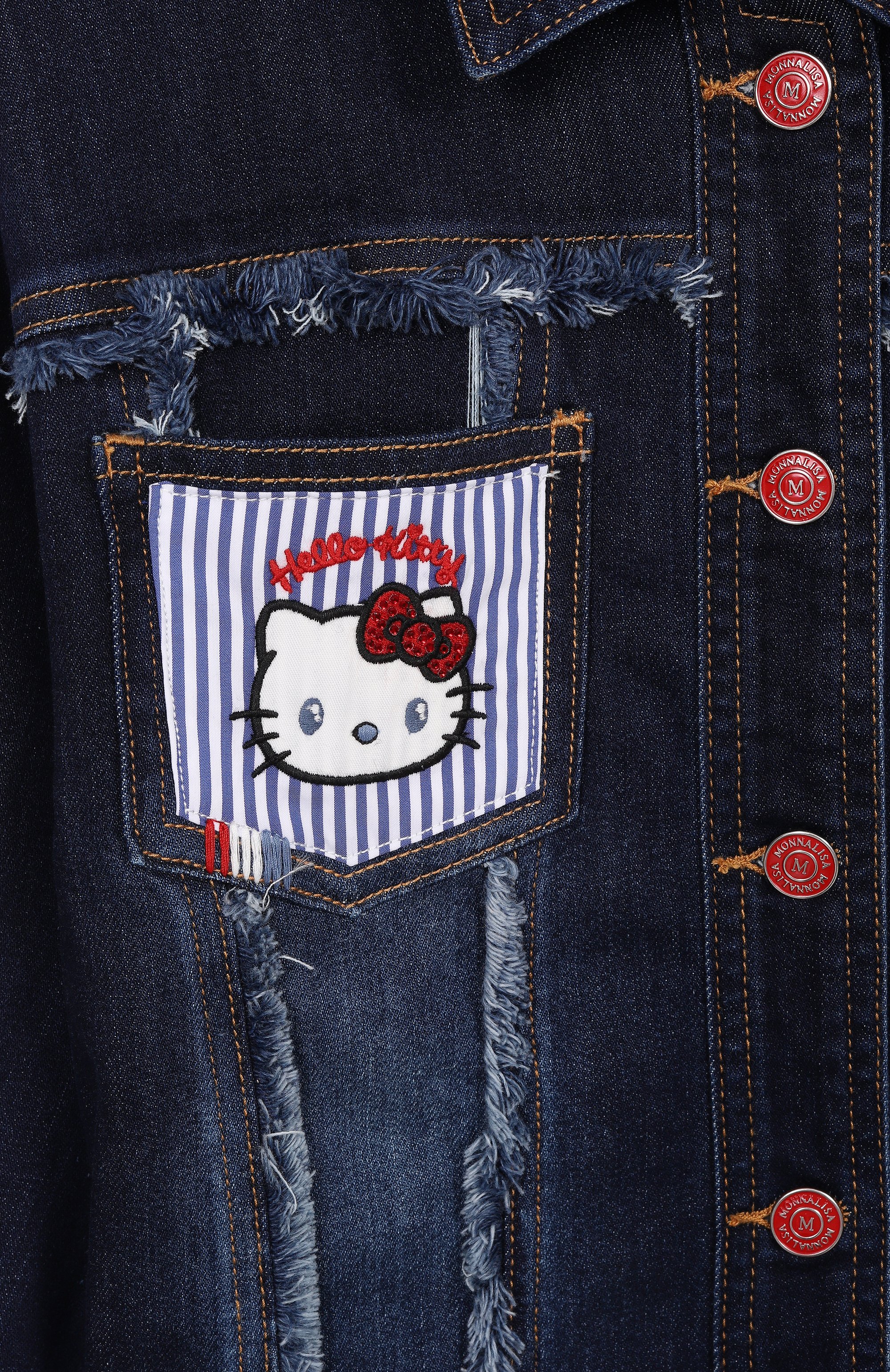 Джинсовая куртка MONNALISA, арт. 19G101, фото 3